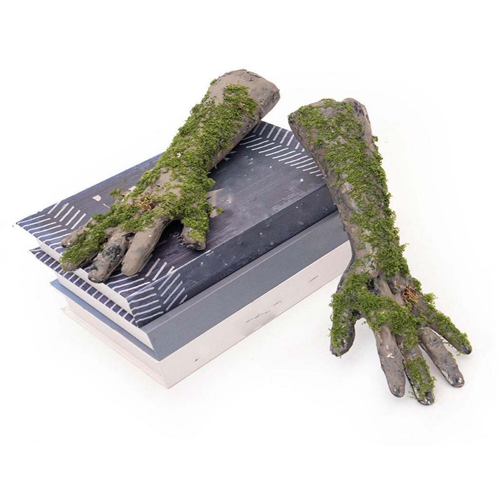 A Pair Of Broken Hands Covered With Moss, Flexible And Versatile In Multiple Scenes