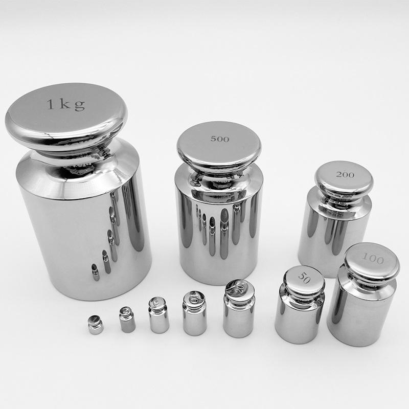 Stainless Steel Calibration Weight Set: 100g, 500g, 1kg - F1 Grade for Electronic Scales