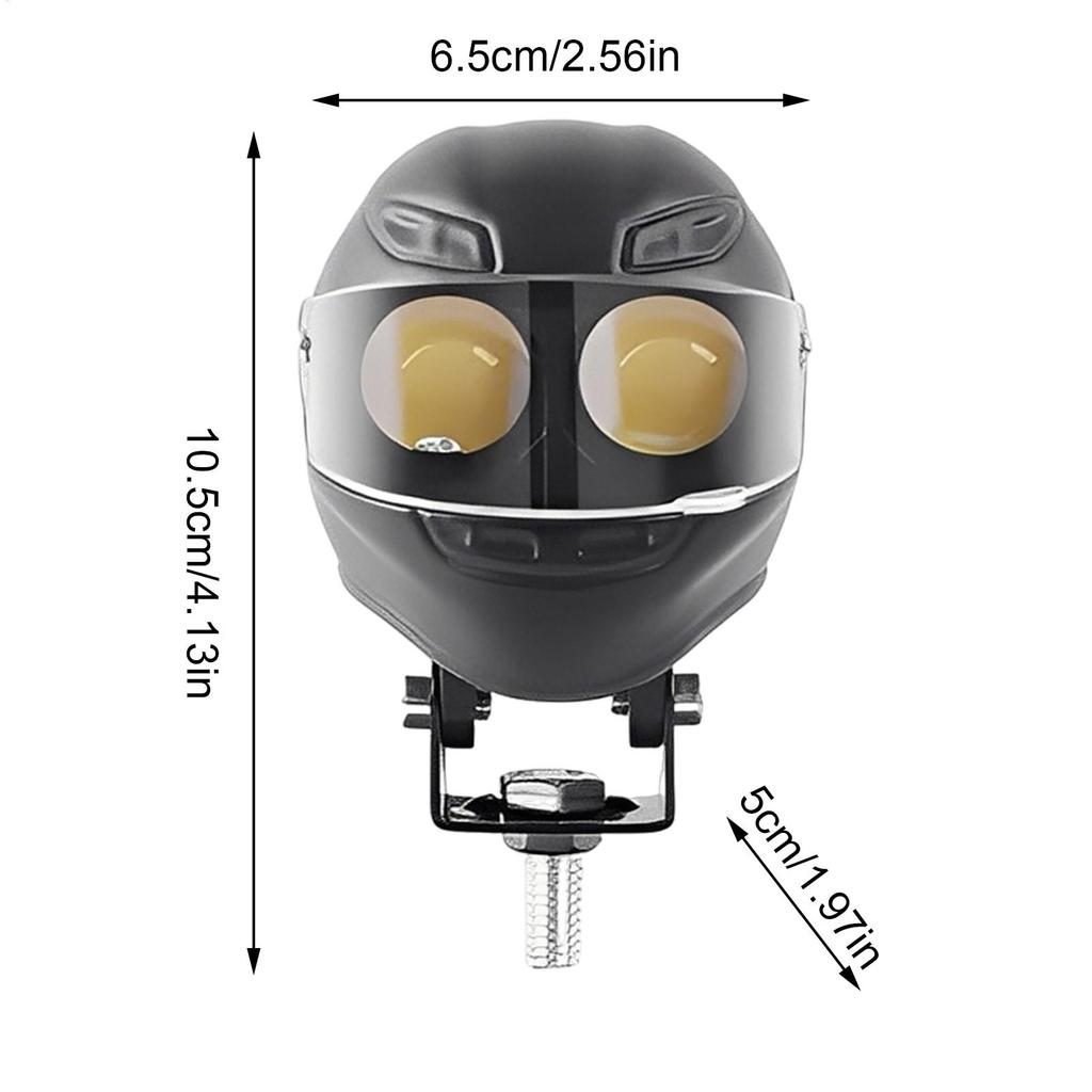 Nebelscheinwerfer für Motorrad Wasserdichte LED-Lampe Helmförmig Zweifarbiges Blinken Motorrad-Fahrleuchten für Straßen-Touren