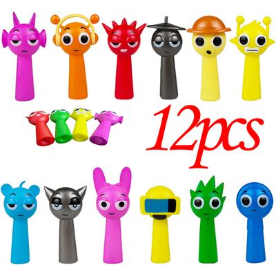 Funny Sprunki Figuras Model 7cm PVC Sprunki Game Action & Toy Figures Set 12pcs