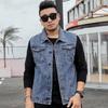 Denim Weste Herren Blaue Jeans Ärmellose Jacke 8XL Herbst Schlank Hip Hop Cowboy Herren Weste Große Größe Hommes Jeans Jacke