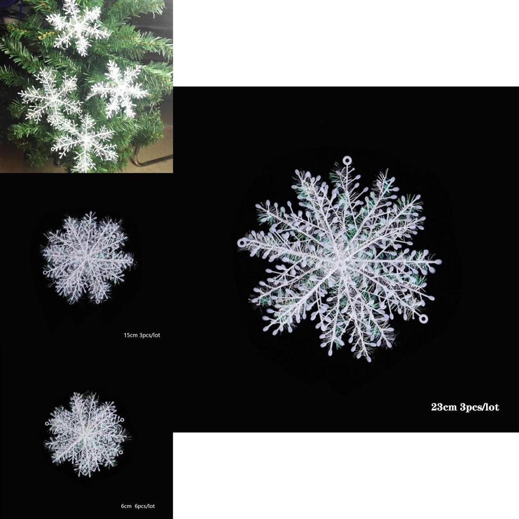 Elegant White Snowflake Christmas Tree Decoration Perfect For Holiday Party Supplies