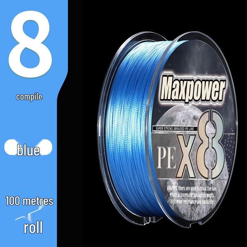 

Green 8/9-Strand PE Dyneema Braided Fishing Line - Main Line with Raw Silk Finish 0.6