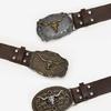 Longhorn Waist Belt Chain Engraved Belt for Casual Costume Belt for Jeans Dress