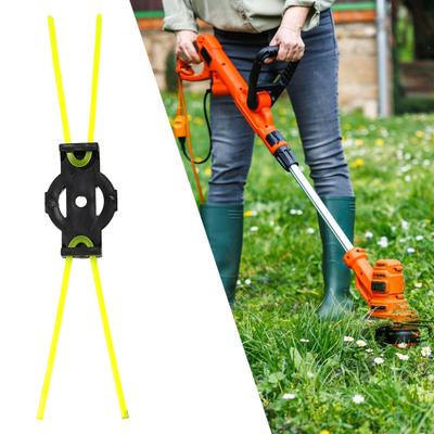 10 Peças Lâminas de Cabeça de Cortador de Grama de Nylon Peças de Reposição Universal Instalação Simples Acessório Cortador de Grama