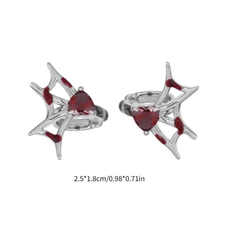 Animal Earrings Bat Clip On Earrings Fashion Cartilage Earrings Halloween Earrings Heart Earrings Jewelry Gift for Women