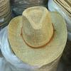 cowboy straw hat wholesale natural corn grass handmade cowboy hats For Men And Women Sun Protection Hats Outdoor Wide Brim cap