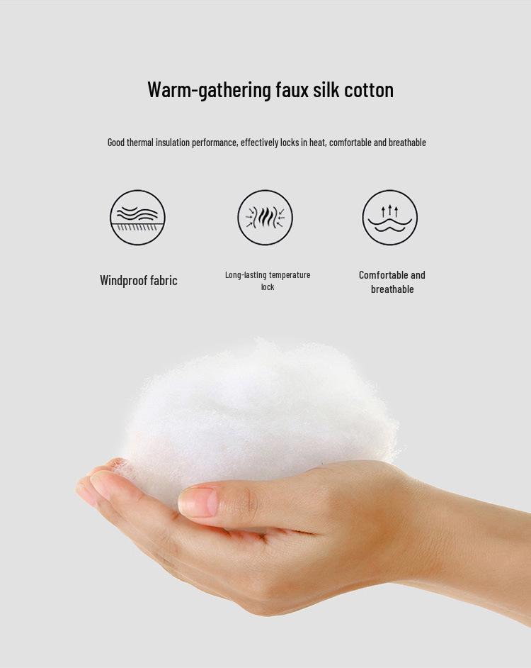 2025 Winter Men's Hooded Cotton Jacket with Faux Rabbit Fur: Thick, Warm, Double-Sided, and Loose-Fit