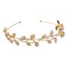 Rhinestone Hairband for Women, Elegant Bridal Hair Accessory, Gold Wedding Headband with Charming Crystal Decoration, Suitable for Brides and Special