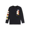 Li Ning T Shirts Men's Black Crew Neck Moderate Straight Fit AHSR917-2