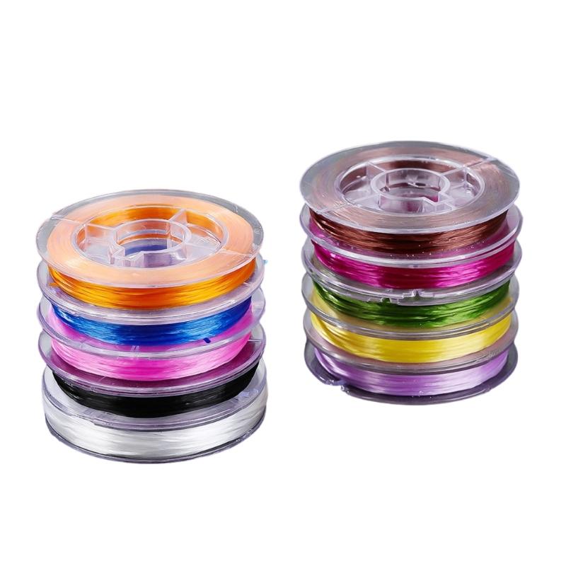 

10 Color Elastic Stretch Cord For Jewelry Making Soft Sturdy Craft String for Bracelets Necklaces Accessories 1