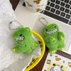 Cartoon Cute Plush Green Dinosaur Doll Keychain Pendant Funny Stuffed Toy Backpack Keychain Pendant Lovely Doll Gift Accessories