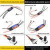 Brushless Motor Driver 2-6S 30A 60A Esc Bidirectional Self Starting Brushless Electric Regulation Speed Controller Esc For Diy