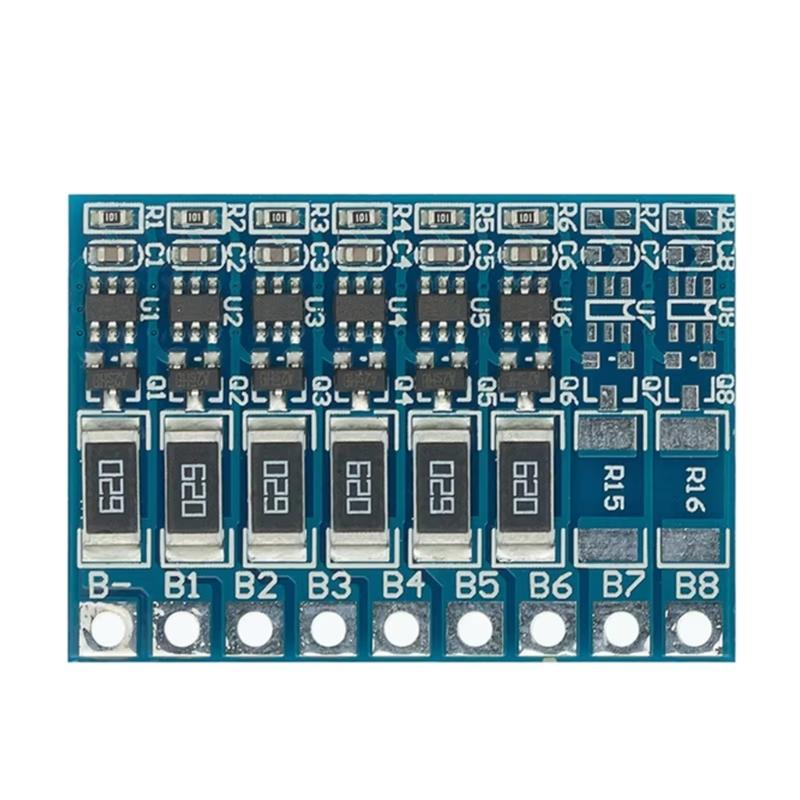 Placa Balanceadora 3S 4S 5S 6S 7S 8S 18650 Balanceamento de Bateria Função de Balanceamento Proteções de Carga Total Substituição de Placa