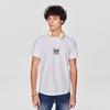 Letter Print Round Neck Short Sleeve Casual T-Shirt Men tops White LMT0081114LE00FK14000