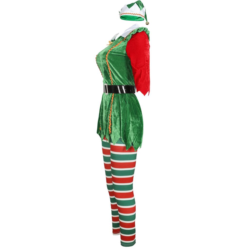 - Striped Christmas pants, long sleeves 2025 new European and American Christmas clothing cos Christmas clothing performance clothing