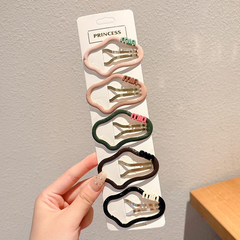 Dopamine Color Bangs Hair Clip Sideburns for Kids & Women - Duckbill Hairpin Headwear