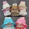 For 17cm Labubu Doll Clothes Fashion Clothes Straw Hat Doll Clothes Color Match Hat Dolls Accessories Cute Decoration Little Clothes