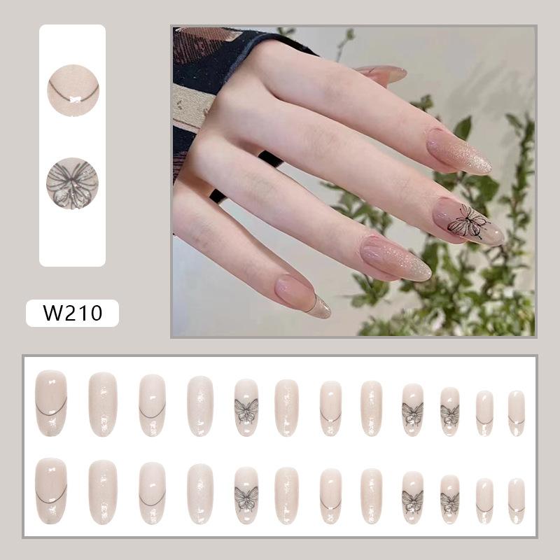 Wear Armor 24 Pieces Combination 00 Nail Art Pieces European and American Style Press On Nails