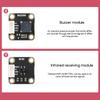 For  Pico Sensor Kit with Pico Expansion Board and 15 Detachable Sensors  Design, No Soldering