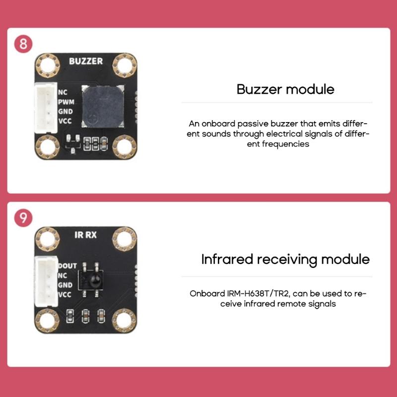 For  Pico Sensor Kit with Pico Expansion Board and 15 Detachable Sensors  Design, No Soldering