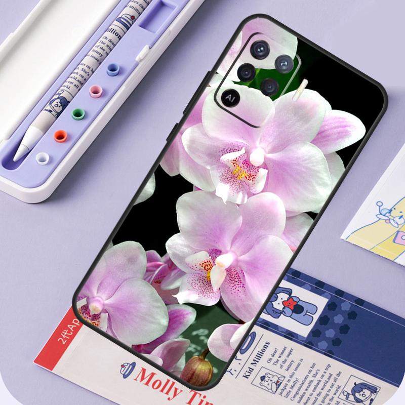 Bunte Orchideenblüten Für Oppo A17 A18 A94 A74 A54 A15 A38 A58 A78 A98 A40 A60 A80 A16 A76 A96 A57 A77 A5 Pro Hülle