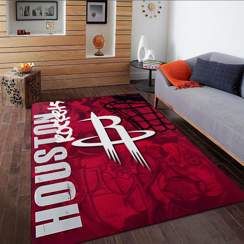 basketball Pride Rockets Carpet, Kitchen Rugs, Yoga Mat, Non-Slip Mats, Rug for Bathroom, Living Room bedroom, Camping Rugs Christmas Gift