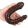 Double Head Dildo Realistic Longer Penis Anal Vaginal Stimulator Sex Toys