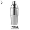 Shaker à Cocktail en Acier Inoxydable 1 Pièce Étanche Outil de Bar Professionnel pour Fête à Domicile Barman Mélange de Boissons