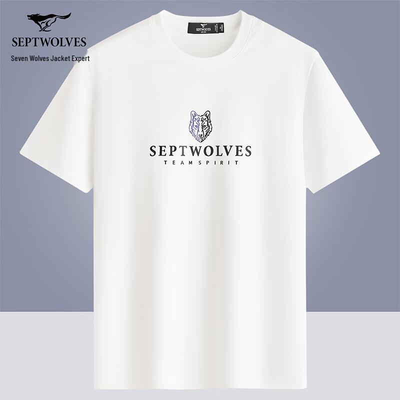 Septwolves Men s Pure Cotton Short Sleeve T-Shirt 175/92A