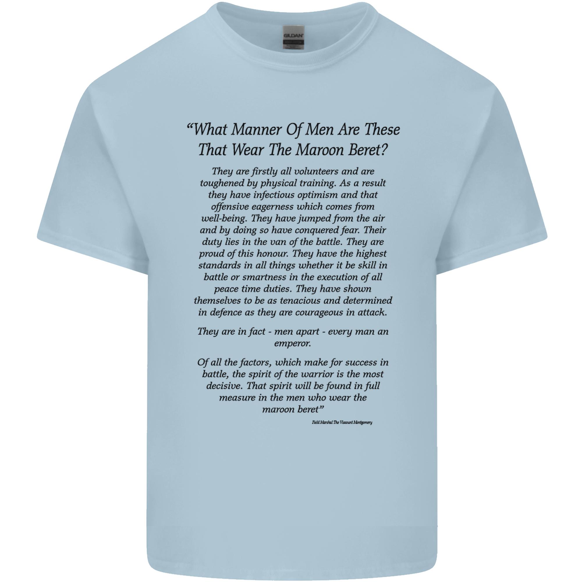The Parachute RegiUnisext Charter 1 2 3 4 Para Unisexs Light Cotton Tshirt S