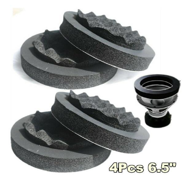4X 6.5" Car Door Noise Ulation Cushion Dash Speaker Bass Ring Woofer Foam Pad