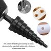 Steel Step Drill Bit Straight Groove High Speed Metal Drill Bit Conical Hex Shank Hole Metal Tower Drill Hole Tool Set