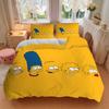 3Pcs Simpsons Family Lineup Bedding Sets For All Sizes New 3D Printed Bed Cover Comforter Duvet Cover Pillowcase Bedroom Decoration