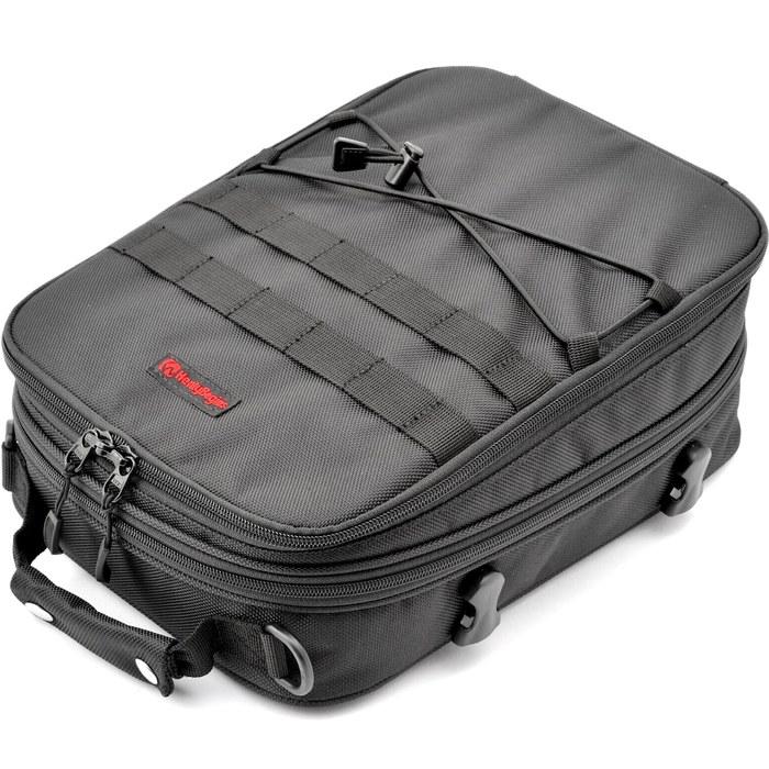 Henly Begins Daytona Motorcycle Seat Bag 7-12L A4 Size with Easy Ring Belt DH-722 97241 Black