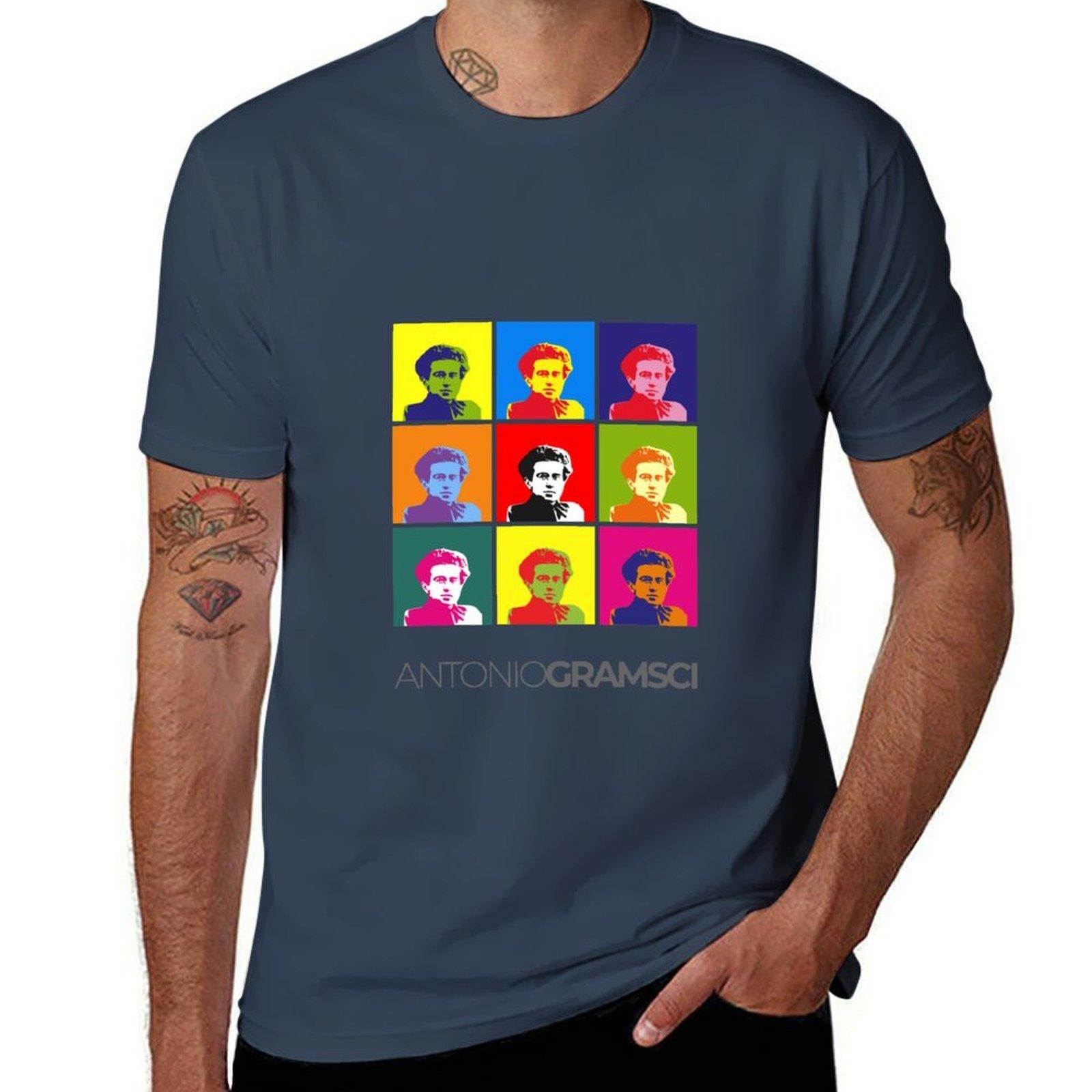 Antonio Gramsci Popart Poster Portrait Tshirt Cool Dry Perforunisexce Tshirt S