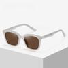 Korean Style Fashionable Square Polarized Sunglasses Transparent Jelly Series Large Frame Tr Pin Polarized Sunshade Sunglasses Women