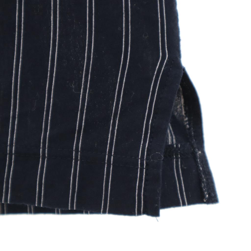 MACKINTOSH PHILOSOPHY Striped Pattern 7 Minutes Sleeve Open Collar Shirt Women Used