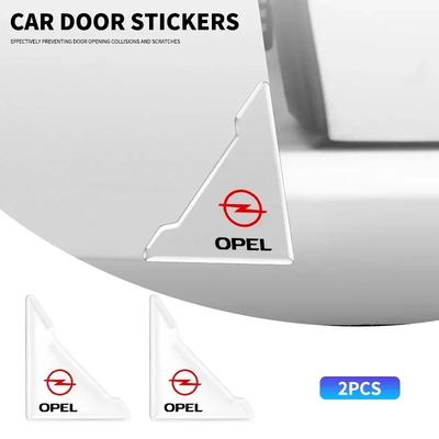 2pcs Transparent Car Door Corner Anti-collision Covers Stickers For Astra Insignia Mokka Zafira Corsa Vectra Antara Meriva