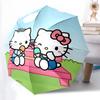 1pc Hello Kitty Ice Cream Adventure: Automatic Opening Folding Umbrella with 8-Bone Iron Frame - Perfect for Outdoor Fun, Festive Gifts, Travel, Daily