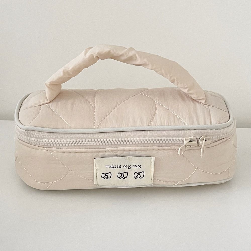 Multifunctional Creative Cosmetics Storage Bag INS with Handle Handheld Makeup Bag Large Capacity Portable Cosmetic Case Travel