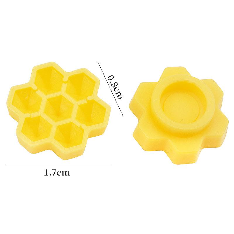 100Pcs Honeycomb Plum Blossom Shaped Grafting Eyelash Delay Cup Eyelashes Glue Holder Eyelash Extension Makeup Supplies