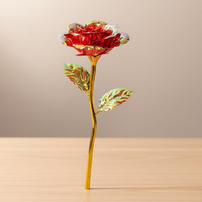 Eternal Rose Flowers Artificial Foil Flower in Glass Glow Immortal Flower LED Roses Lamp Flores Eternas Mother's Day Gift