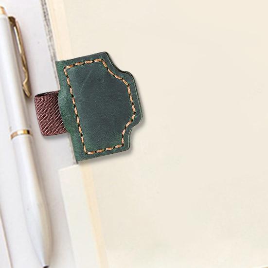 Magnetic Bookmarks Faux Leather Pen Holder Personalized Bookmark Meaningful Gift for Women Teachers Book Lovers