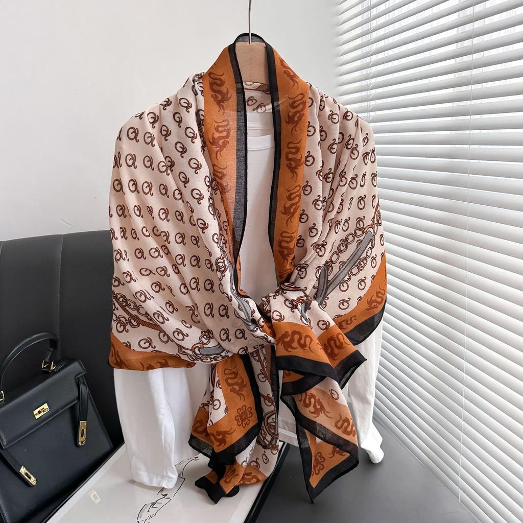Xiaomi autum shawl outer fashionspring & fall scarf women's cotton and linen dual-use easiest for match thin winter silk scarf long gauze scarf