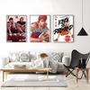 1PC Anime Slam Dunk Poster Film Vintage Japan Poster Self-adhesive Art Waterproof Paper Sticker Coffee House Bar Room Wall Decor