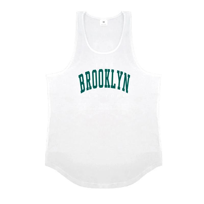 

Mens Bodybuilding Muscle Clothing Gym Fitness WorkoutGym Fitness Workout Sleeveless Shirts Casual Running Tank Tops Summer Cotton Breathable Vests XXL білий