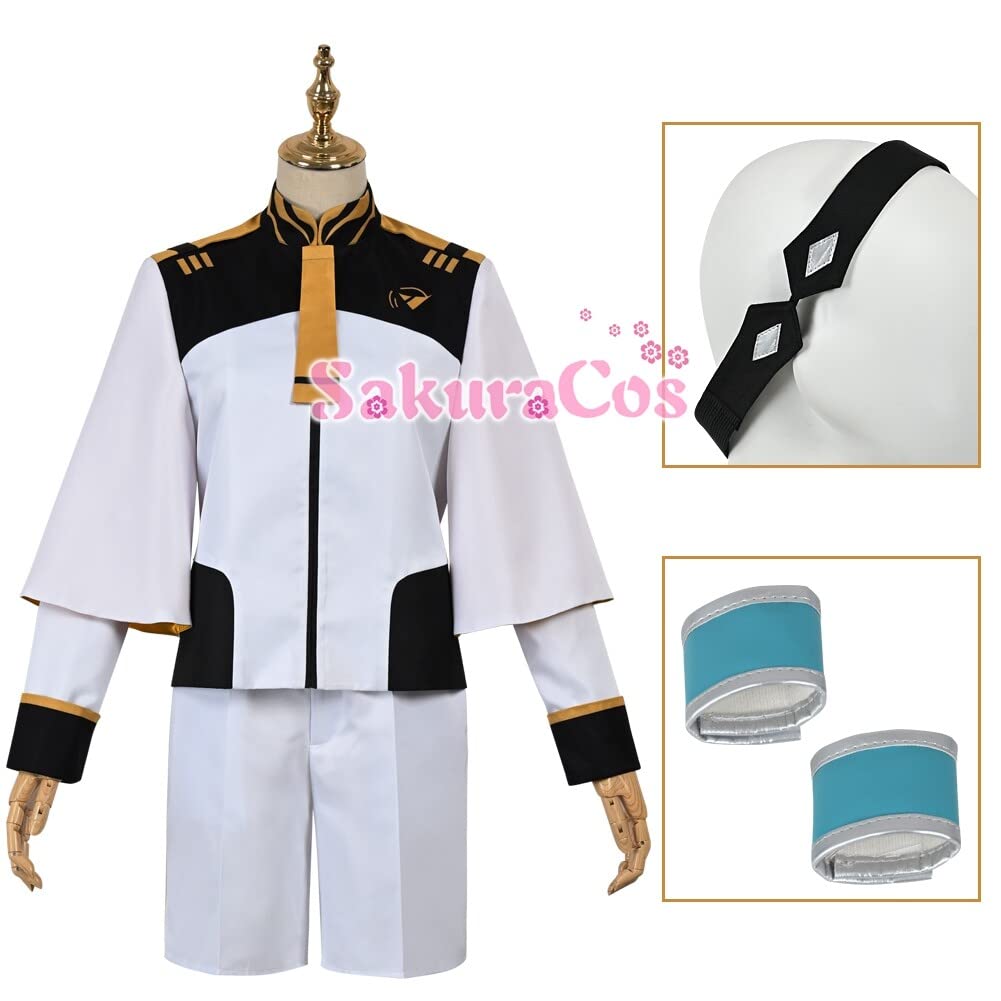 Mobile Suit Witch: Mercury Sletta Mercury Cosplay Costume, Halloween, Christmas, Adult, Uniform, Anime, Cosplay, Event