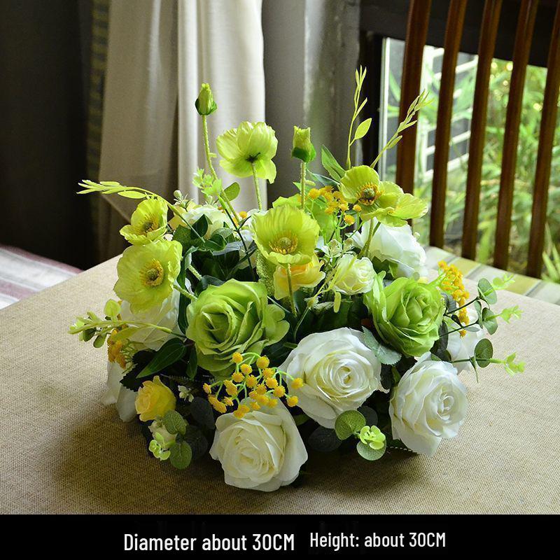 Japanese-Style Floral Art Decor: Bedside and Dining Table Arrangement