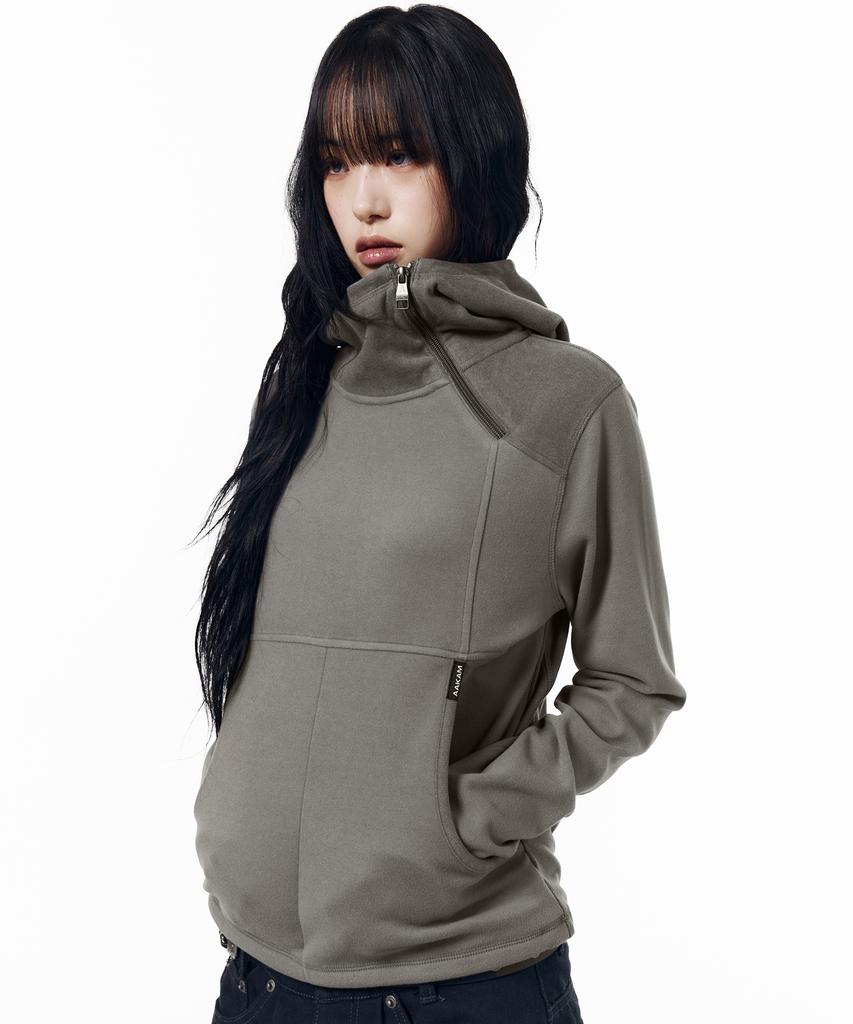 AAKAM Fleece Utility Hooded Long Sleeve (Gray)